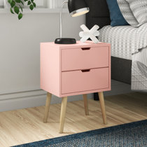 Baby pink online bedside table